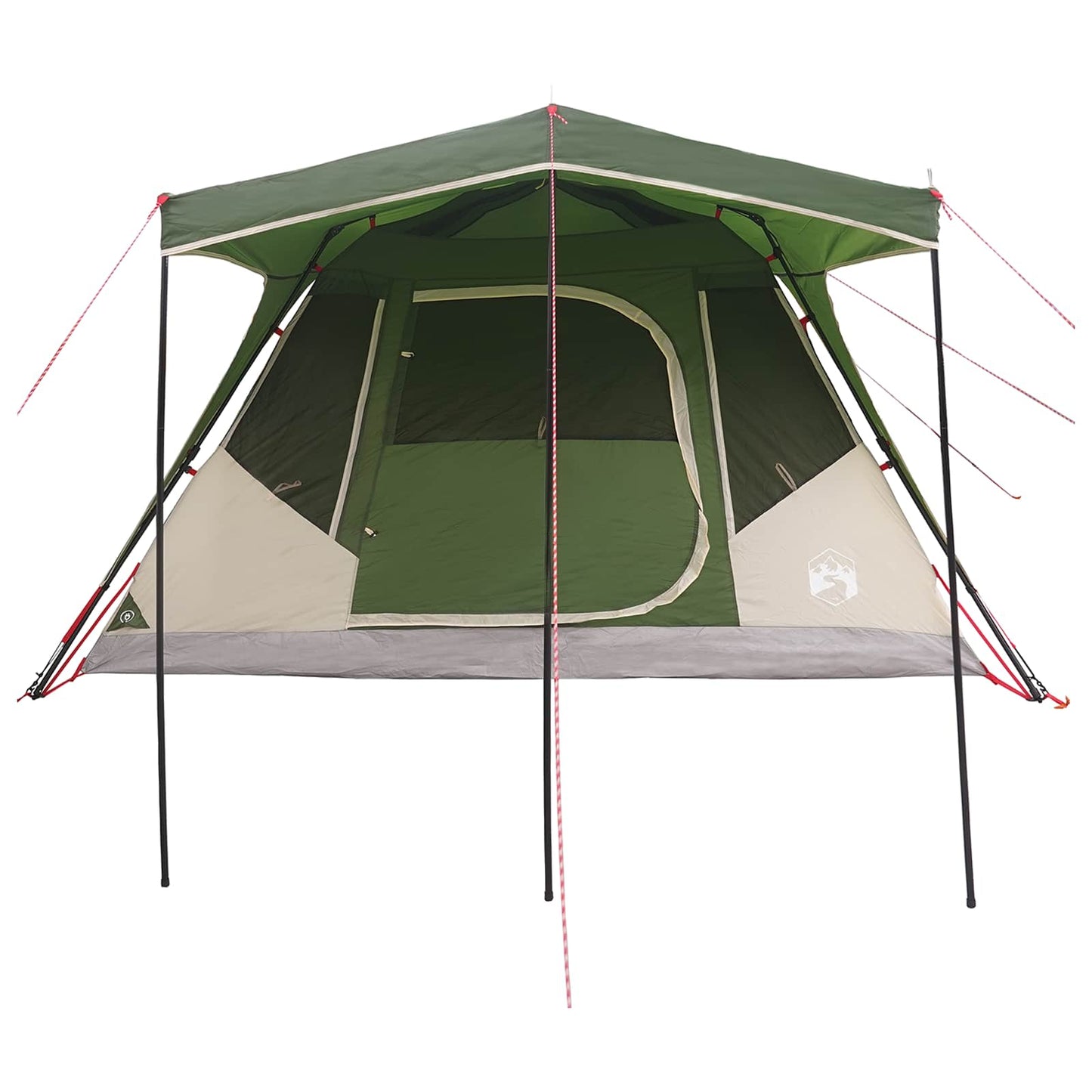 vidaXL Family Tent Green 305 x 275 x 190 cm Polyester and Steel