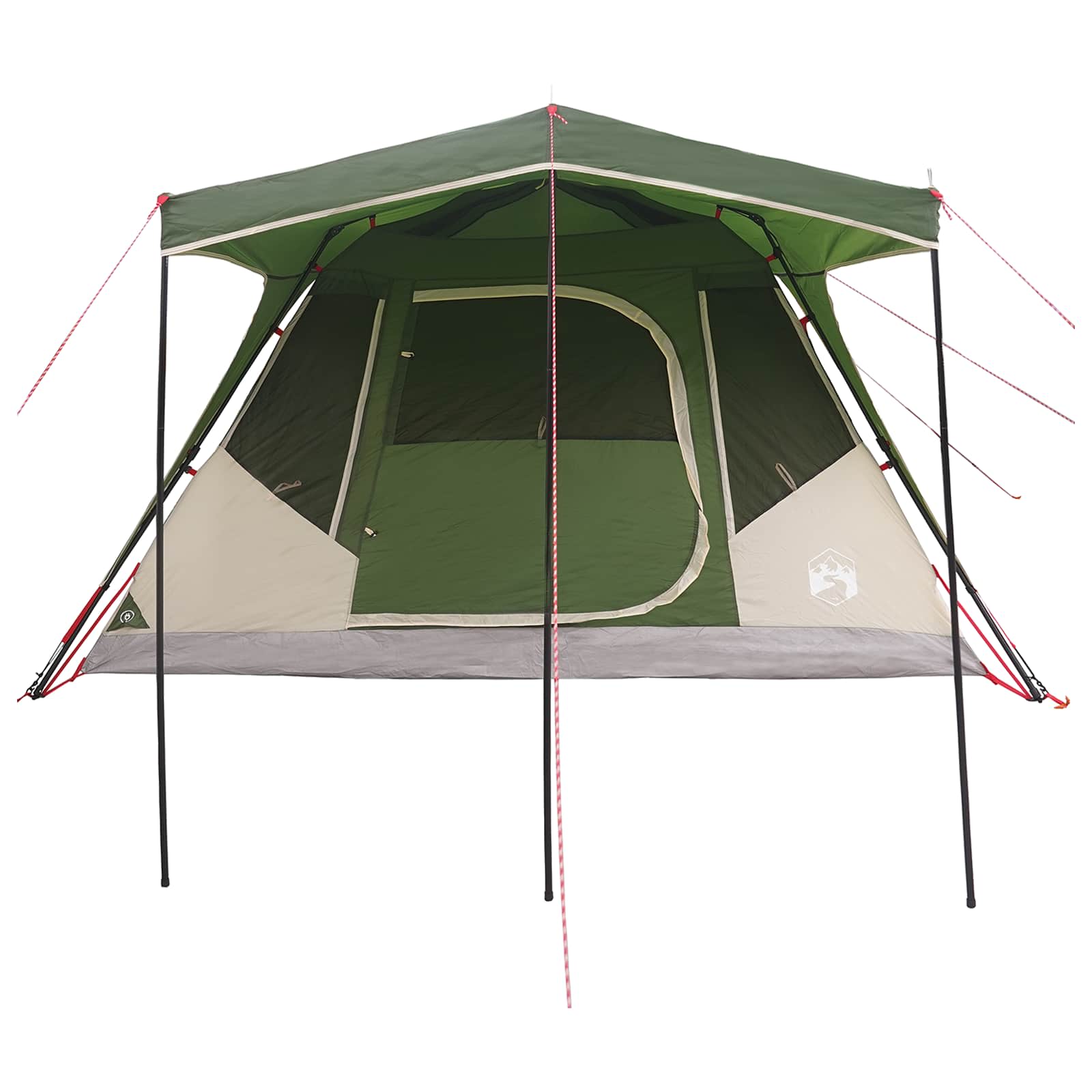 vidaXL Family Tent Green 305 x 275 x 190 cm Polyester and Steel