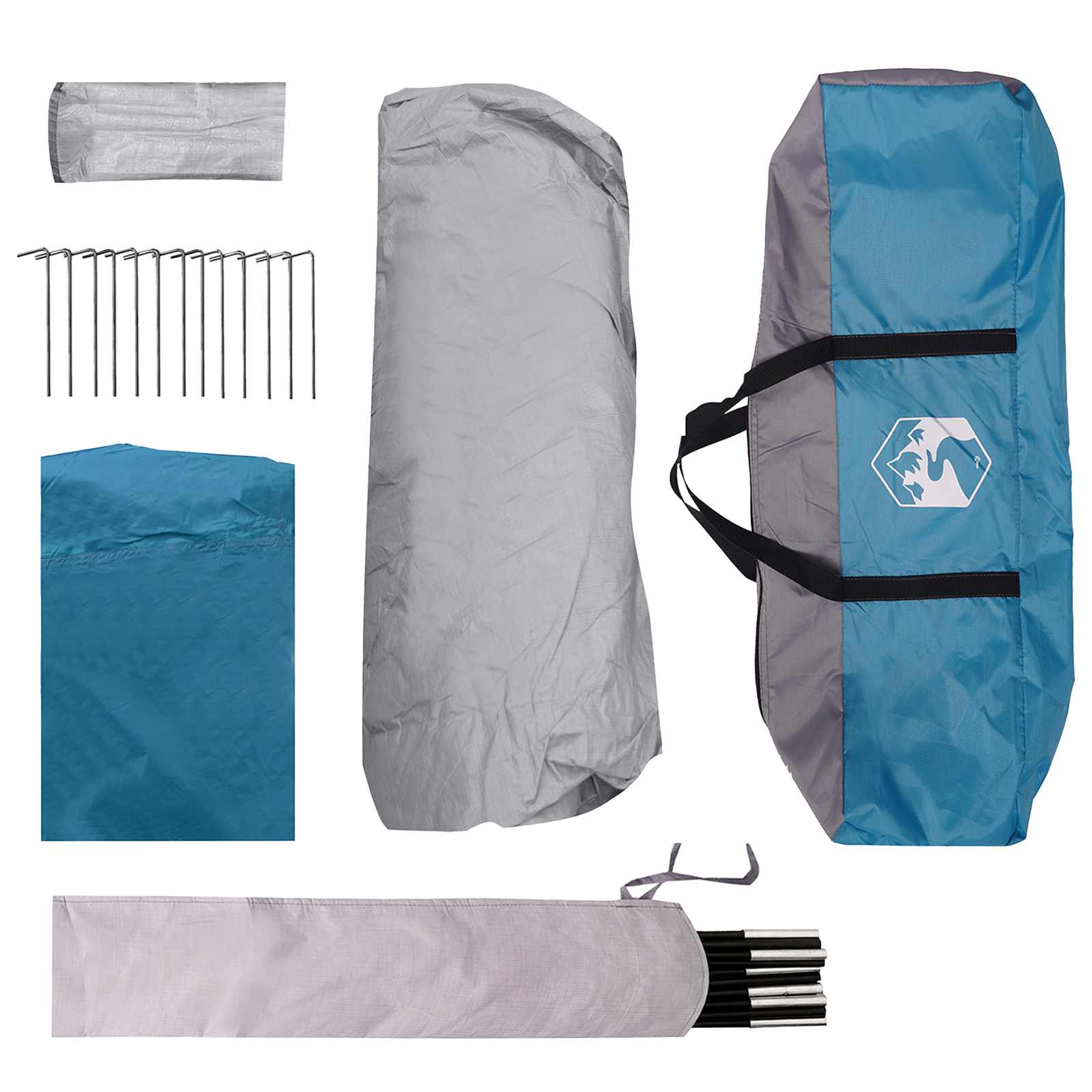 vidaXL Family Tent Blue 305 x 275 x 190 cm Polyester and Steel