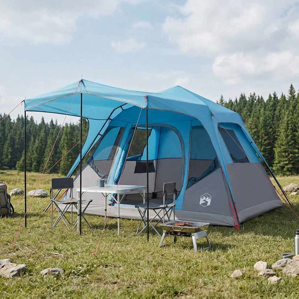 vidaXL Family Tent Blue 305 x 275 x 190 cm Polyester and Steel