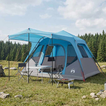 vidaXL Family Tent Blue 305 x 275 x 190 cm Polyester and Steel