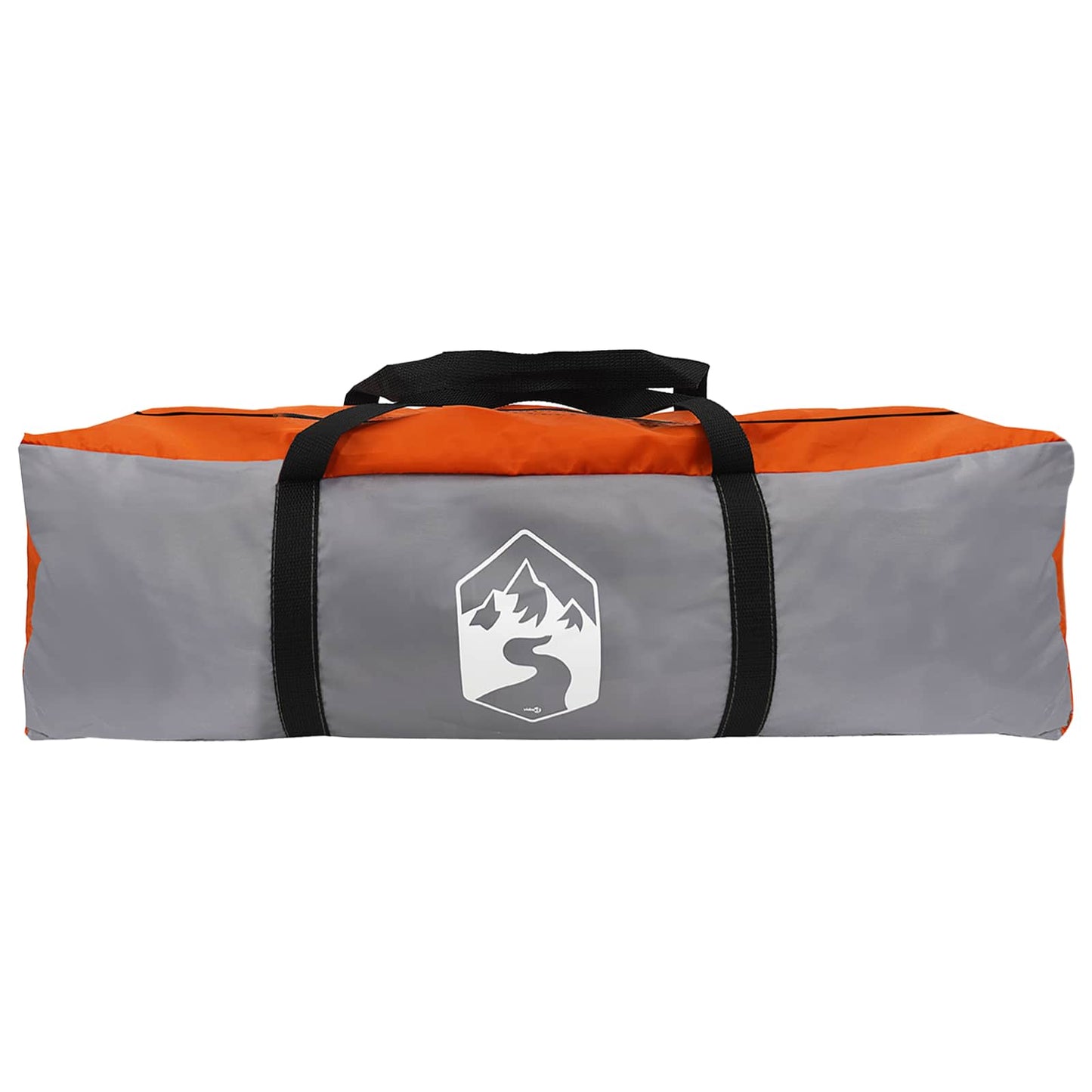 vidaXL Family Tent with Roof Grey and Orange 305 x 275 x 190 cm