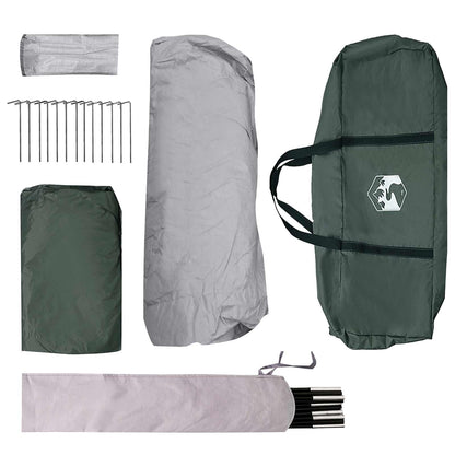 vidaXL Family Tent Army Green 305 x 275 x 190 cm Polyester and Steel