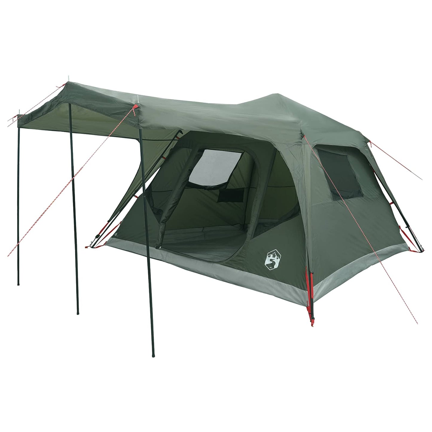 vidaXL Family Tent Army Green 305 x 275 x 190 cm Polyester and Steel