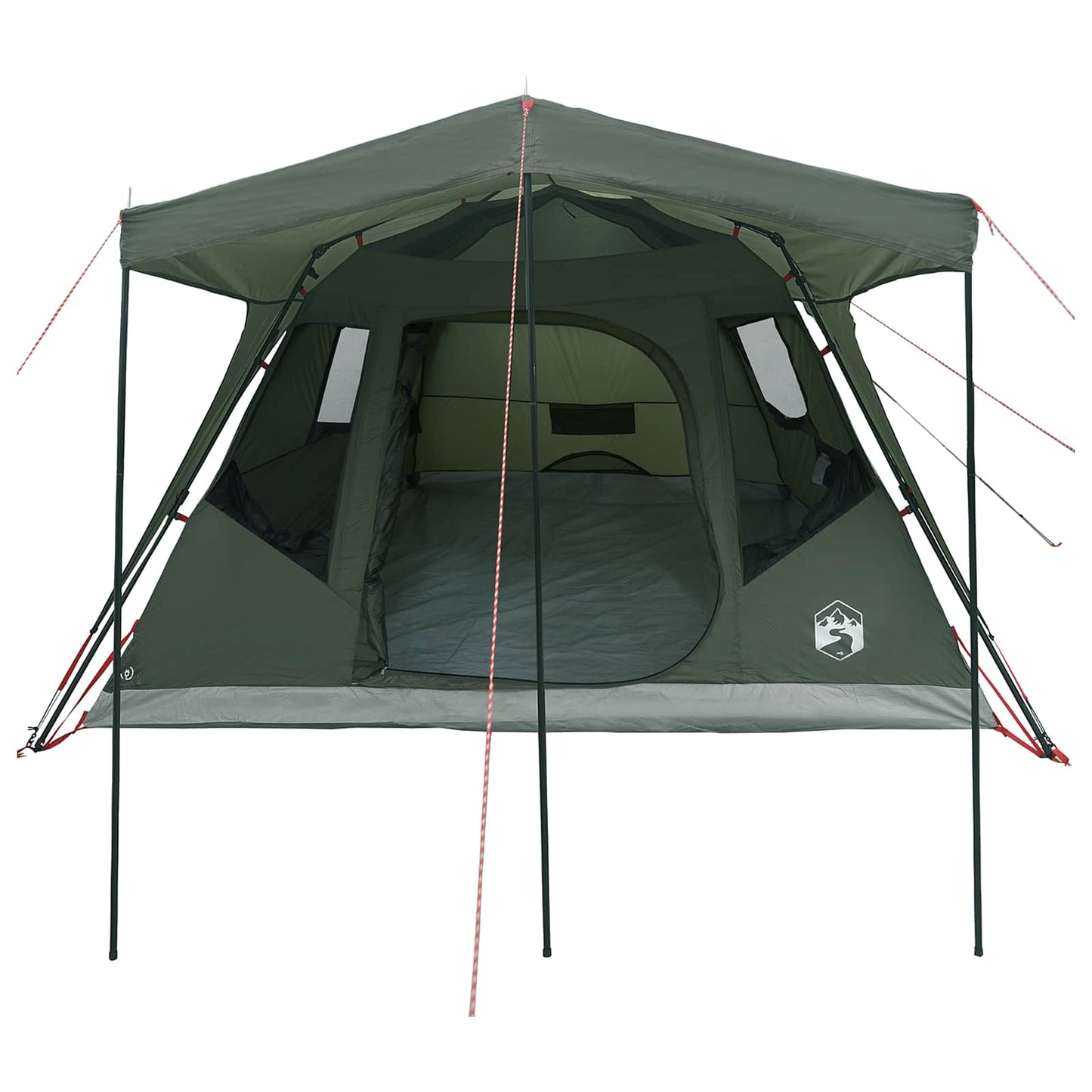 vidaXL Family Tent Army Green 305 x 275 x 190 cm Polyester and Steel