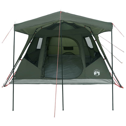 vidaXL Family Tent Army Green 305 x 275 x 190 cm Polyester and Steel