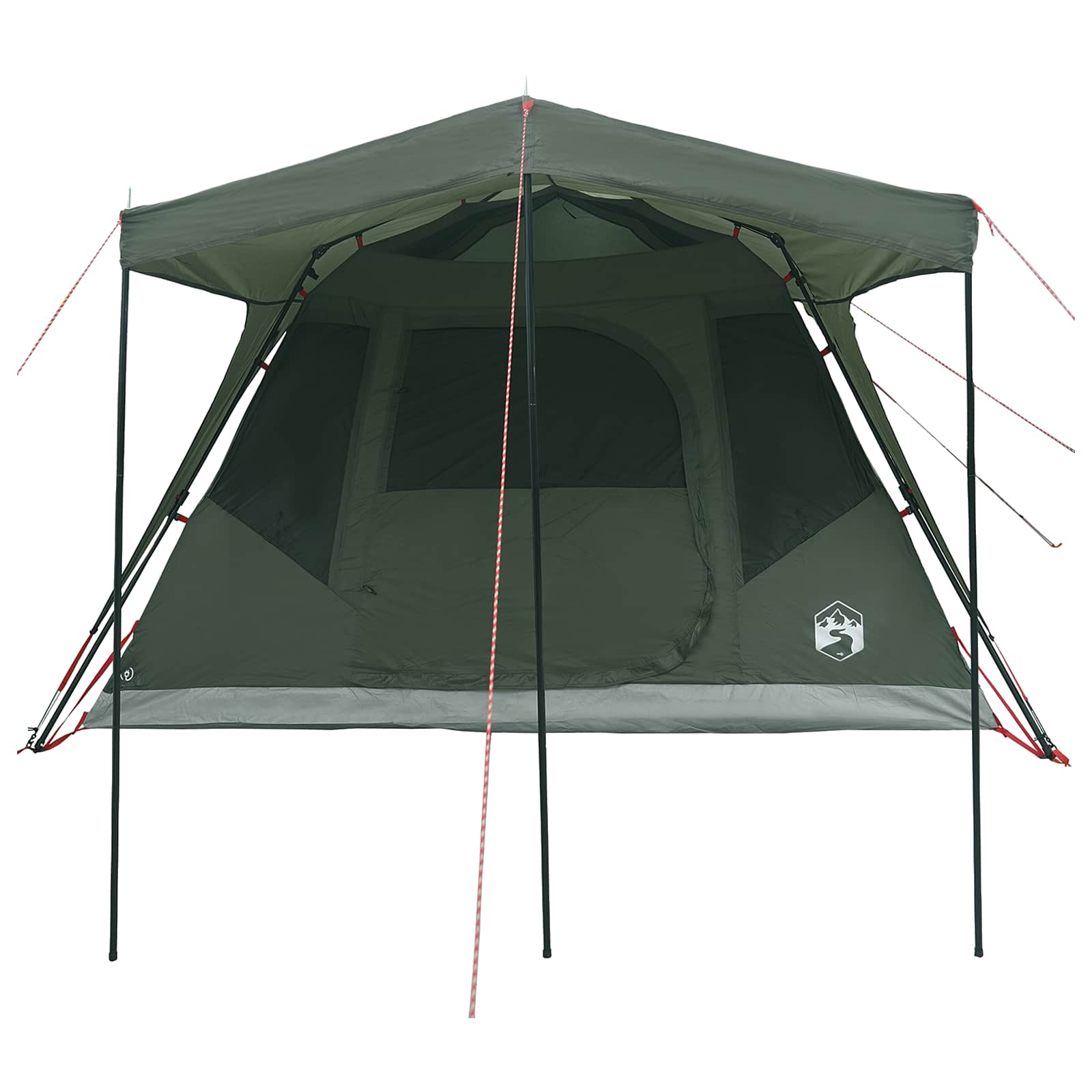 vidaXL Family Tent Army Green 305 x 275 x 190 cm Polyester and Steel