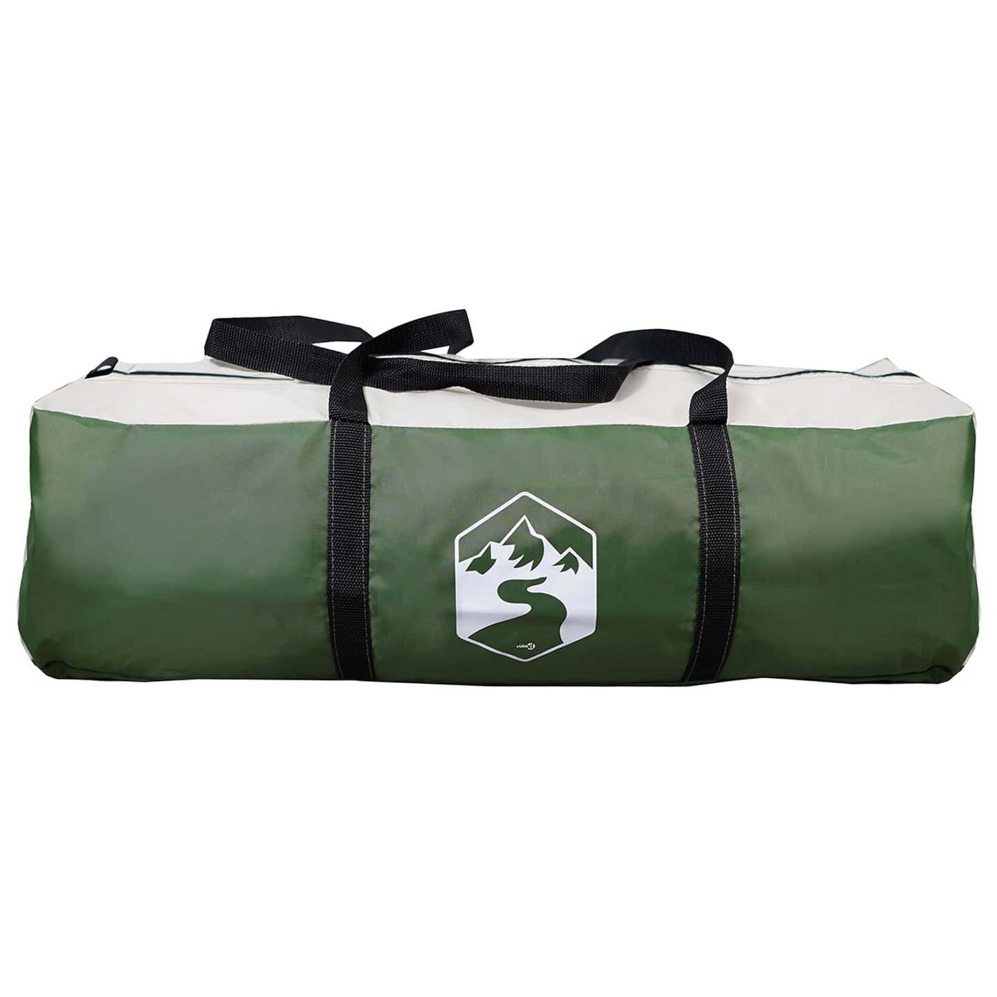 vidaXL Tipi Tent 18-Person Green Polyester and Steel - 700 x 700 x 395 cm