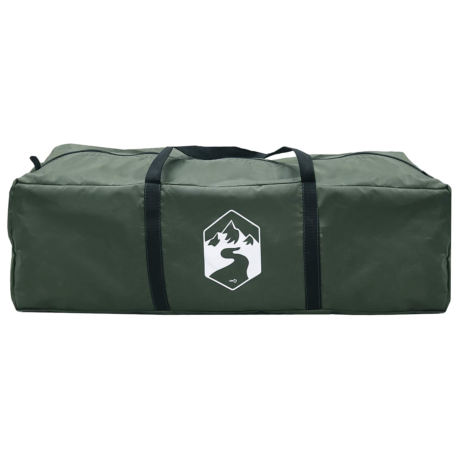 vidaXL Tipi Tent 18-Person Army Green Polyester and Steel - 700 x 700 x 395 cm