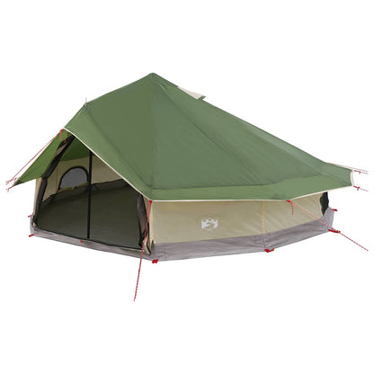 vidaXL Tipi Tent 20-Person Green Polyester and Steel - 800 x 800 x 430 cm