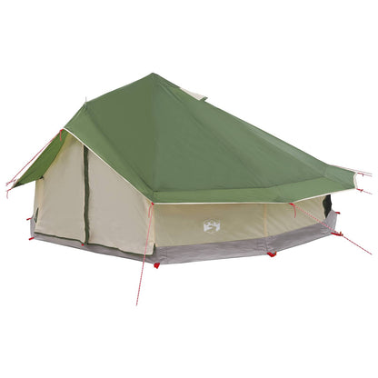 vidaXL Tipi Tent 20-Person Green Polyester and Steel - 800 x 800 x 430 cm