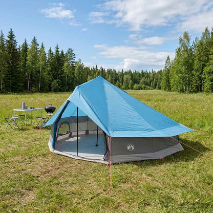vidaXL Tipi Tent 20-Person Blue Polyester and Steel - 800 x 800 x 430 cm
