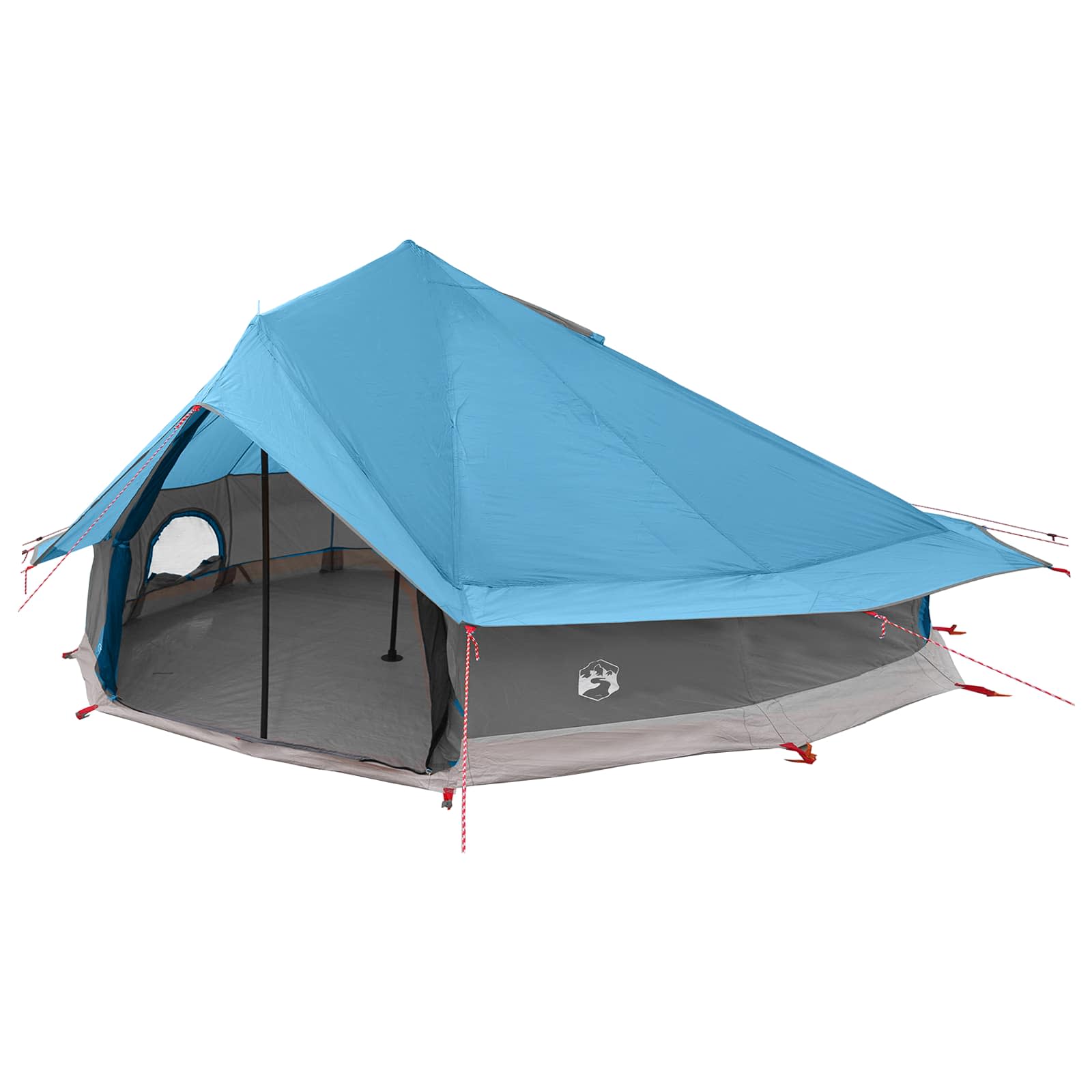 vidaXL Tipi Tent 20-Person Blue Polyester and Steel - 800 x 800 x 430 cm