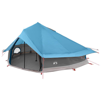 vidaXL Tipi Tent 20-Person Blue Polyester and Steel - 800 x 800 x 430 cm