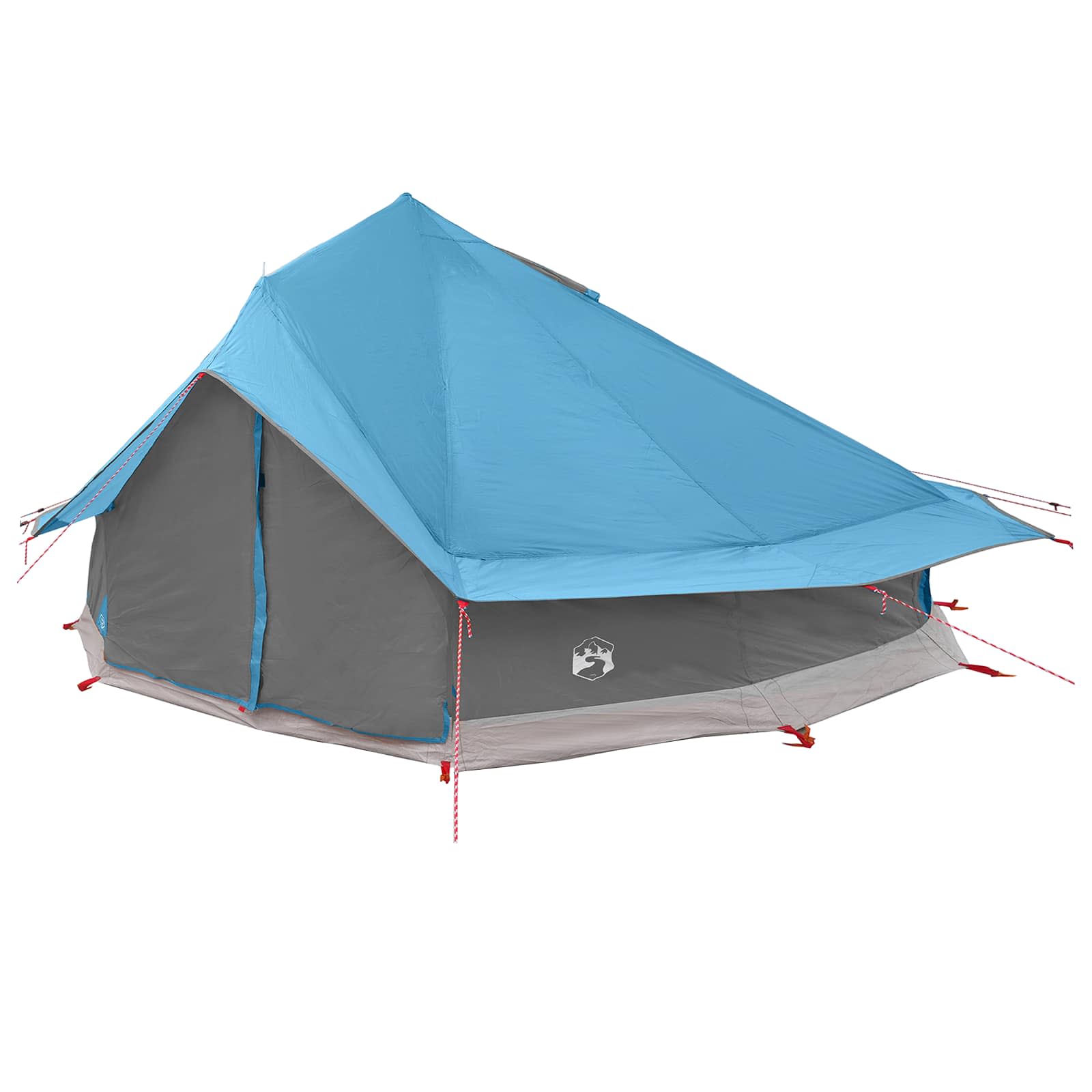 vidaXL Tipi Tent 20-Person Blue Polyester and Steel - 800 x 800 x 430 cm