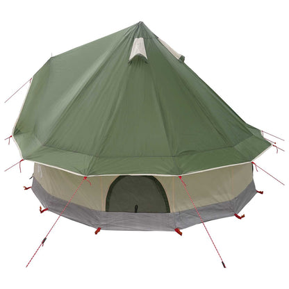 vidaXL Tipi Tent 4-Person Green Polyester and Steel - 250 x 250 cm
