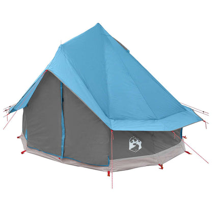 vidaXL Tipi Tent 4-Person Blue Polyester and Steel - 250 x 250 cm