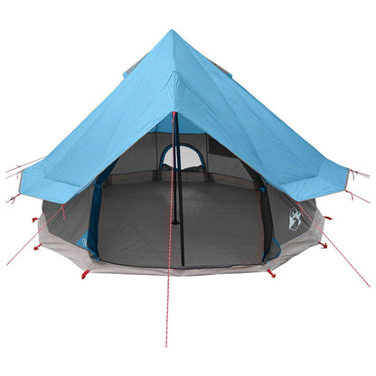 vidaXL Tipi Tent 4-Person Blue Polyester and Steel - 250 x 250 cm