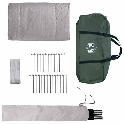 vidaXL Tipi Tent 4-Person Army Green Polyester and Steel - 250 x 250 cm