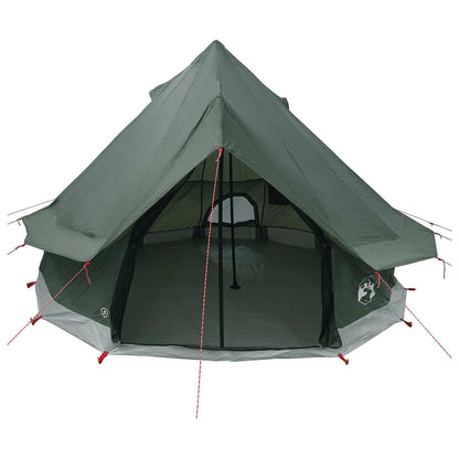 vidaXL Tipi Tent 4-Person Army Green Polyester and Steel - 250 x 250 cm