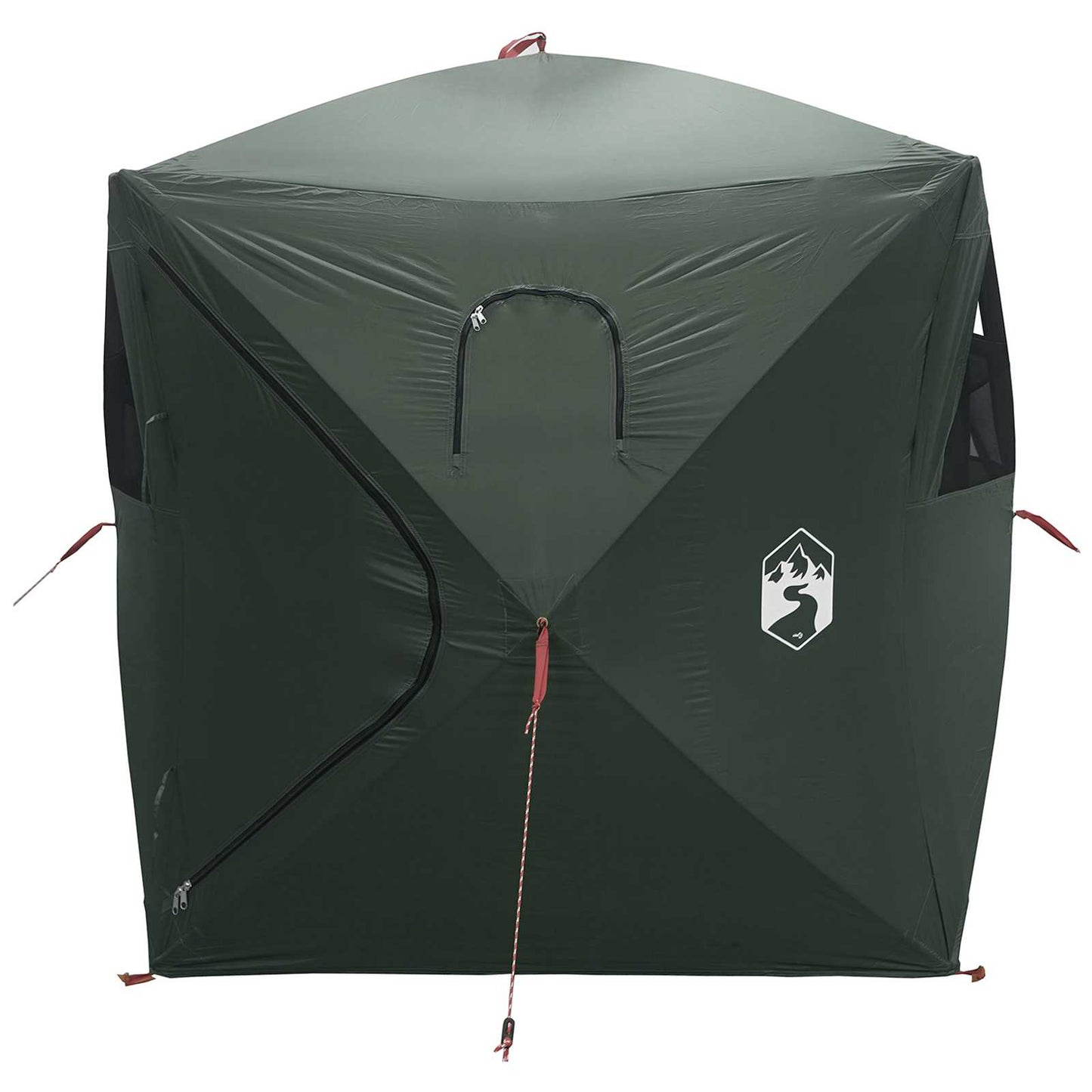vidaXL Hunting Tent Army Green 143 x 143 x 165 cm Polyester and Steel