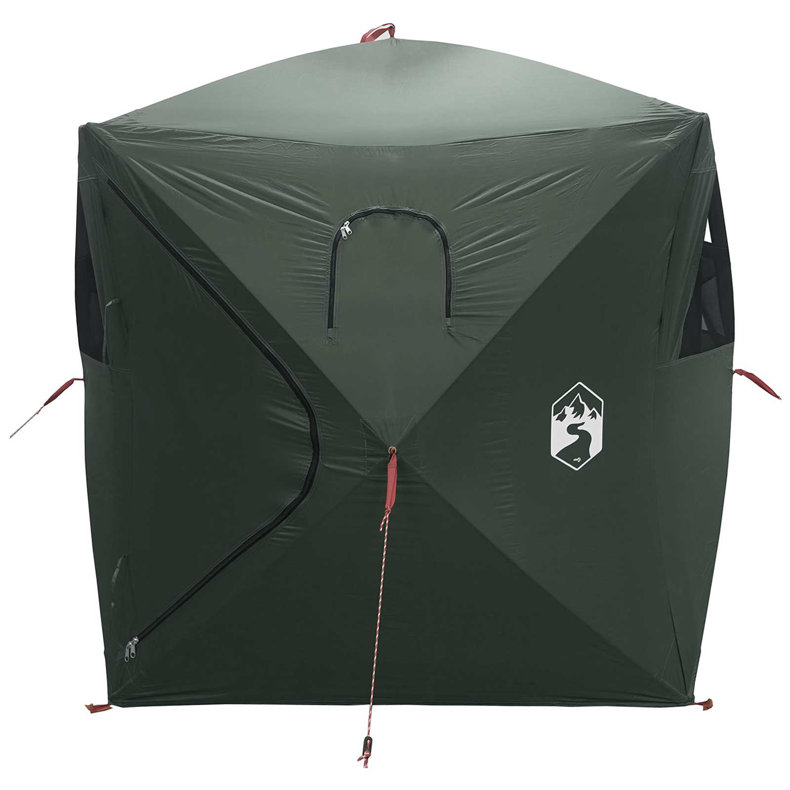 vidaXL Hunting Tent Army Green 143 x 143 x 165 cm Polyester and Steel