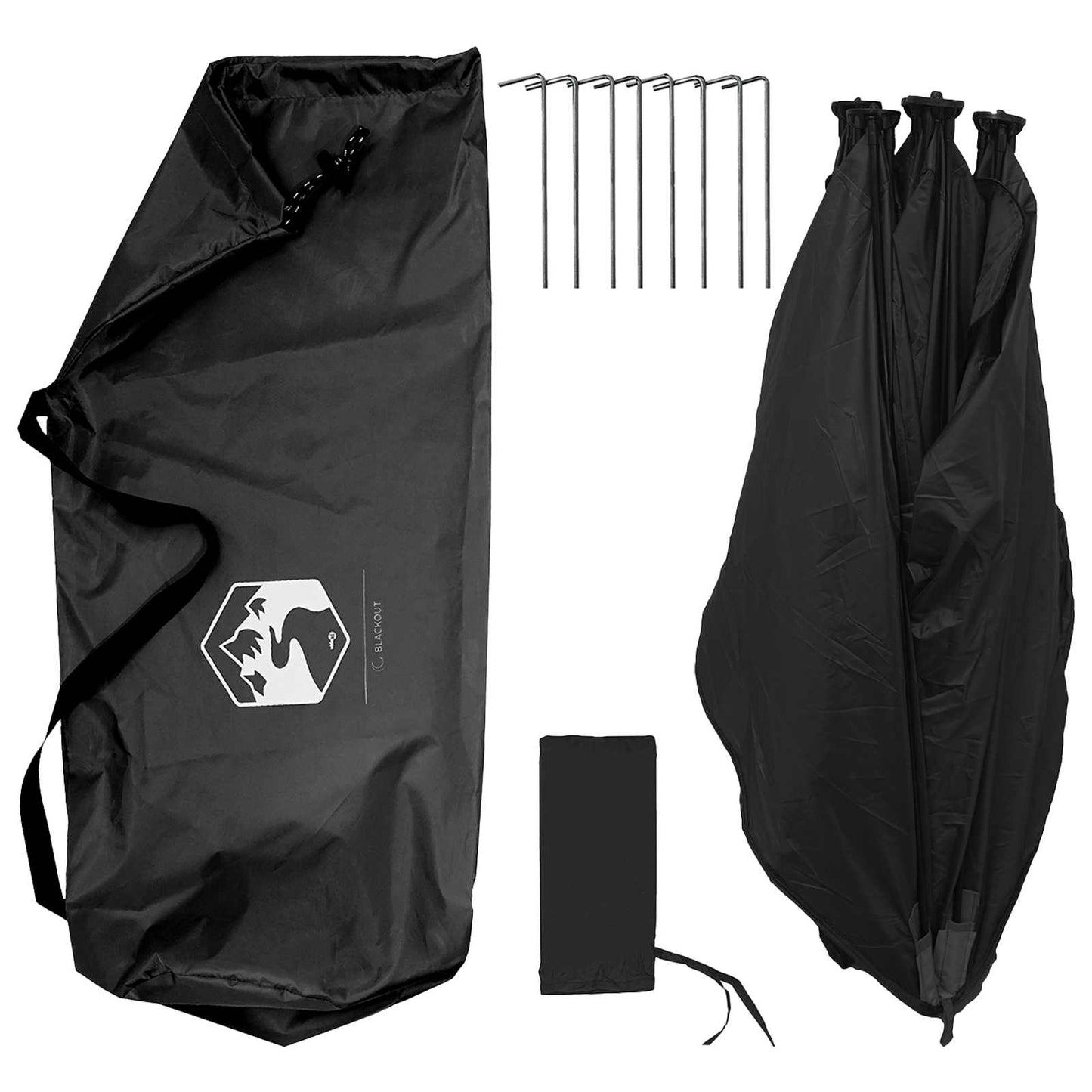 vidaXL Hunting Tent with Roof White Blackout 143 x 143 x 165 cm