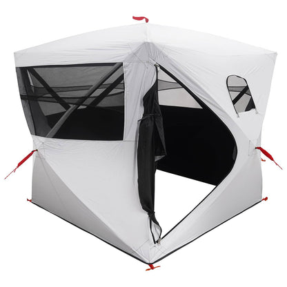 vidaXL Hunting Tent with Roof White Blackout 143 x 143 x 165 cm