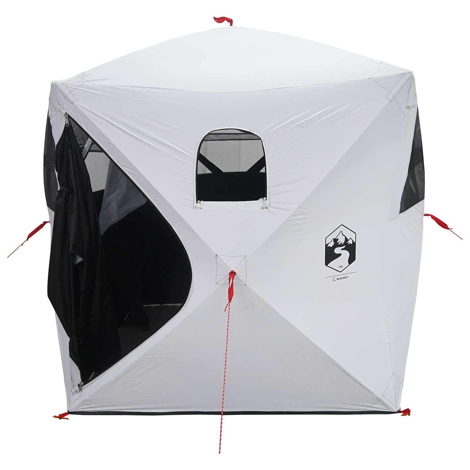 vidaXL Hunting Tent with Roof White Blackout 143 x 143 x 165 cm