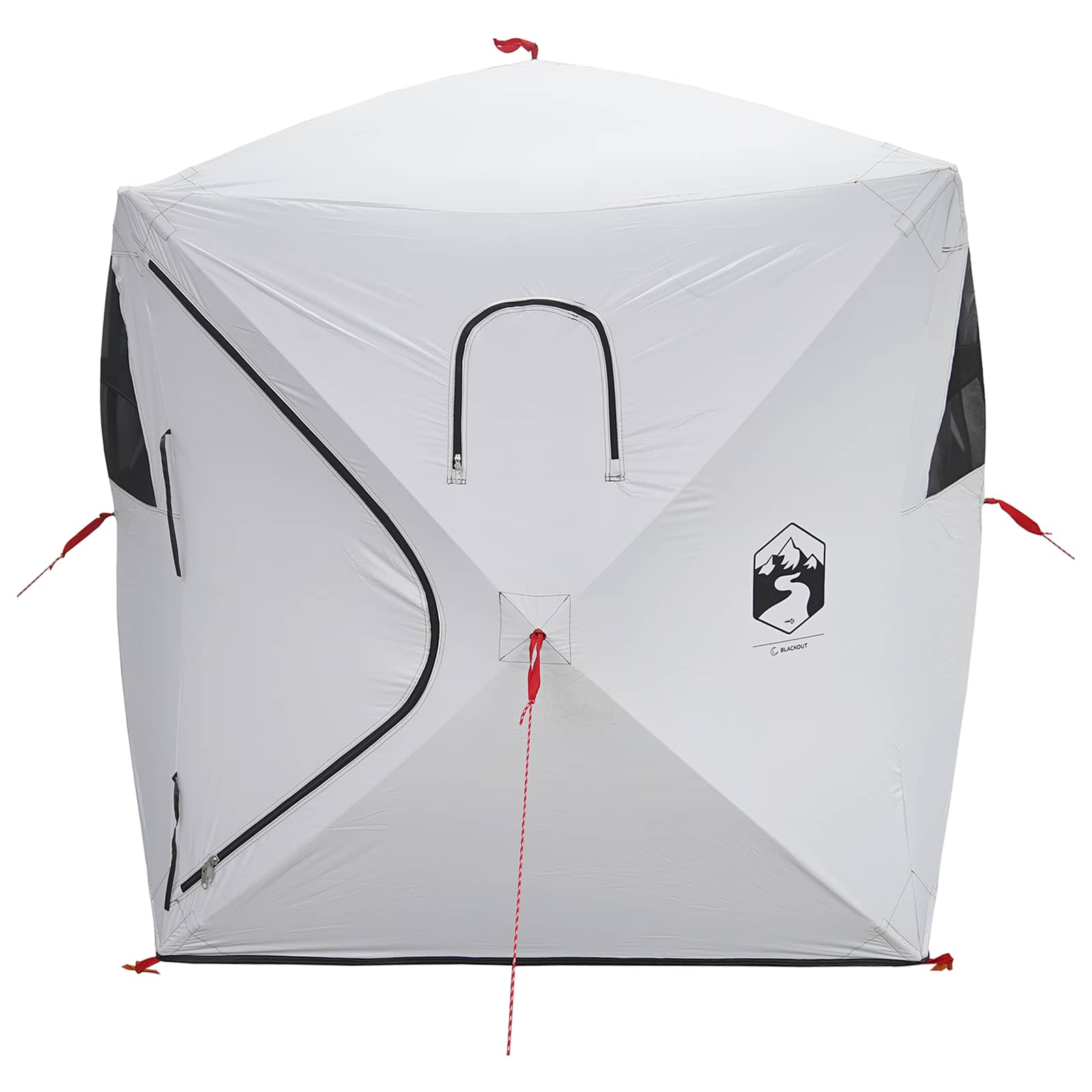 vidaXL Hunting Tent with Roof White Blackout 143 x 143 x 165 cm