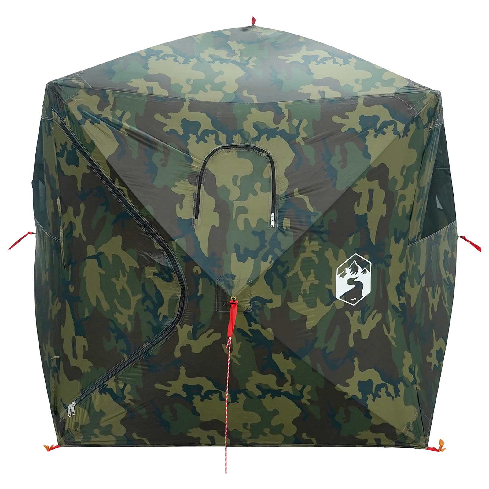 vidaXL Hunting Tent Camouflage 143 x 143 x 165 cm Polyester and Steel - Multicolour