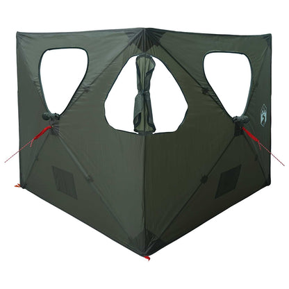 vidaXL Hunting Tent 145 x 145 x 150 cm Army Green Polyester and Steel