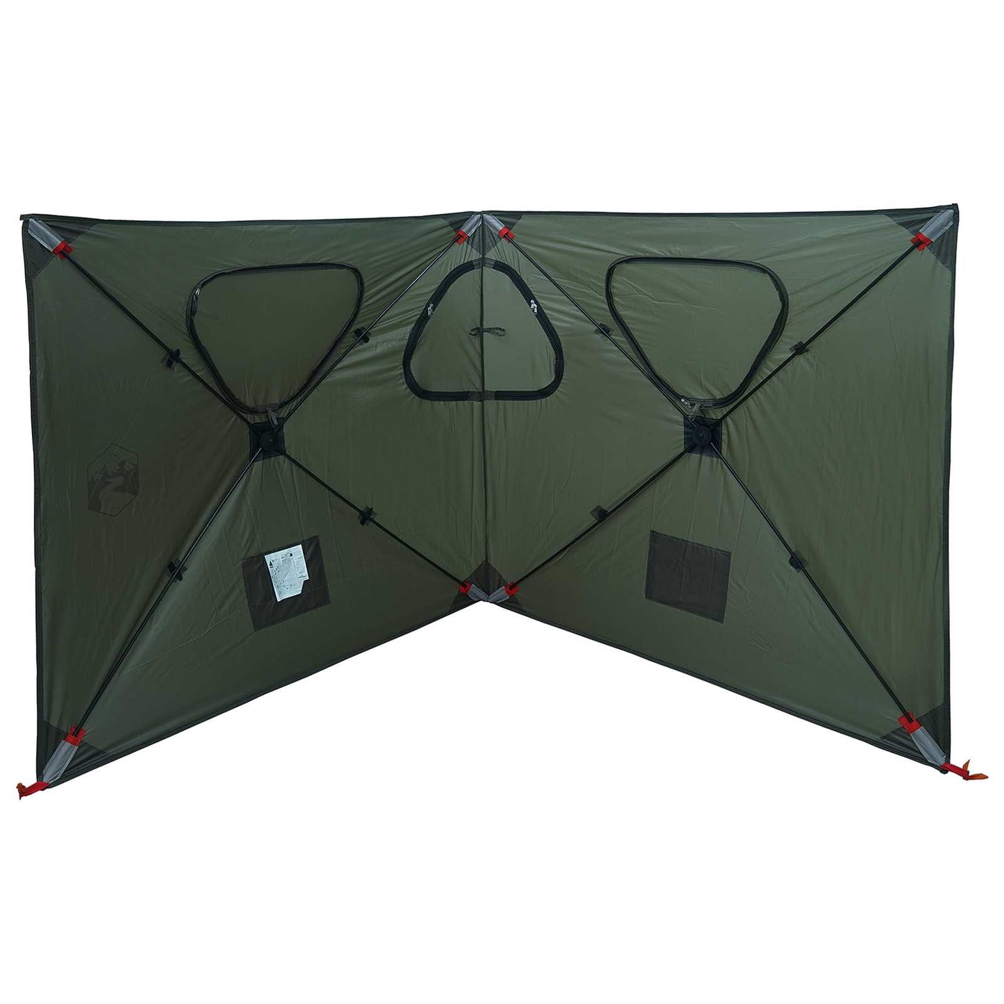 vidaXL Hunting Tent 145 x 145 x 150 cm Army Green Polyester and Steel