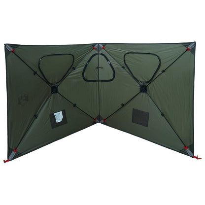 vidaXL Hunting Tent 145 x 145 x 150 cm Army Green Polyester and Steel