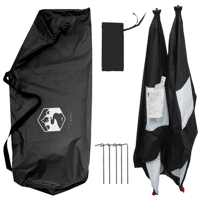 vidaXL Hunting Tent 145 x 145 x 150 cm White Blackout