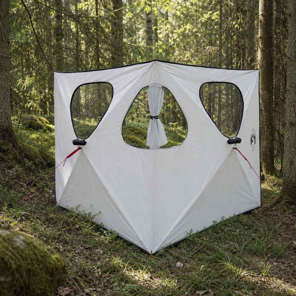 vidaXL Hunting Tent 145 x 145 x 150 cm White Blackout