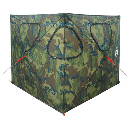 vidaXL Hunting Tent 145 x 145 x 150 cm Camouflage Polyester and Steel - Multicolour