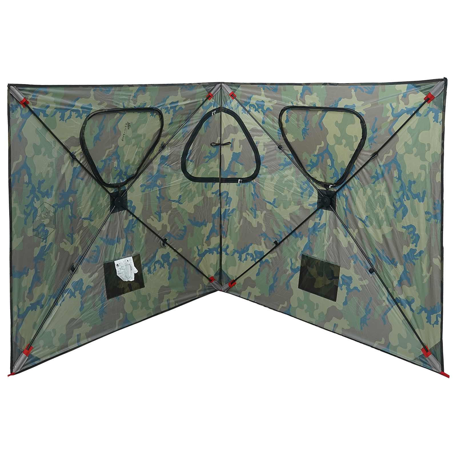 vidaXL Hunting Tent 145 x 145 x 150 cm Camouflage Polyester and Steel - Multicolour