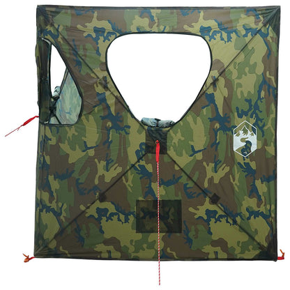 vidaXL Hunting Tent 145 x 145 x 150 cm Camouflage Polyester and Steel - Multicolour