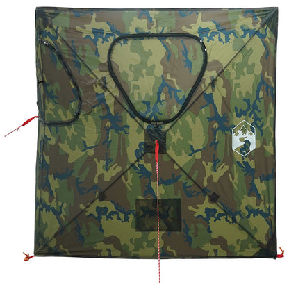 vidaXL Hunting Tent 145 x 145 x 150 cm Camouflage Polyester and Steel - Multicolour