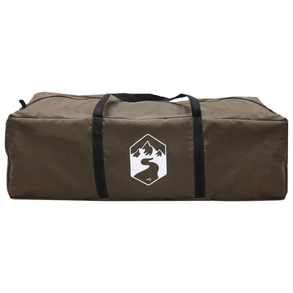 vidaXL Family Tent 6-Person Brown Grey Polyester - 320 x 210 x 180 cm