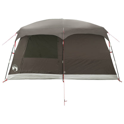 vidaXL Family Tent 6-Person Brown Grey Polyester - 320 x 210 x 180 cm