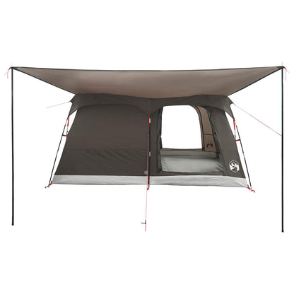 vidaXL Family Tent 6-Person Brown Grey Polyester - 320 x 210 x 180 cm
