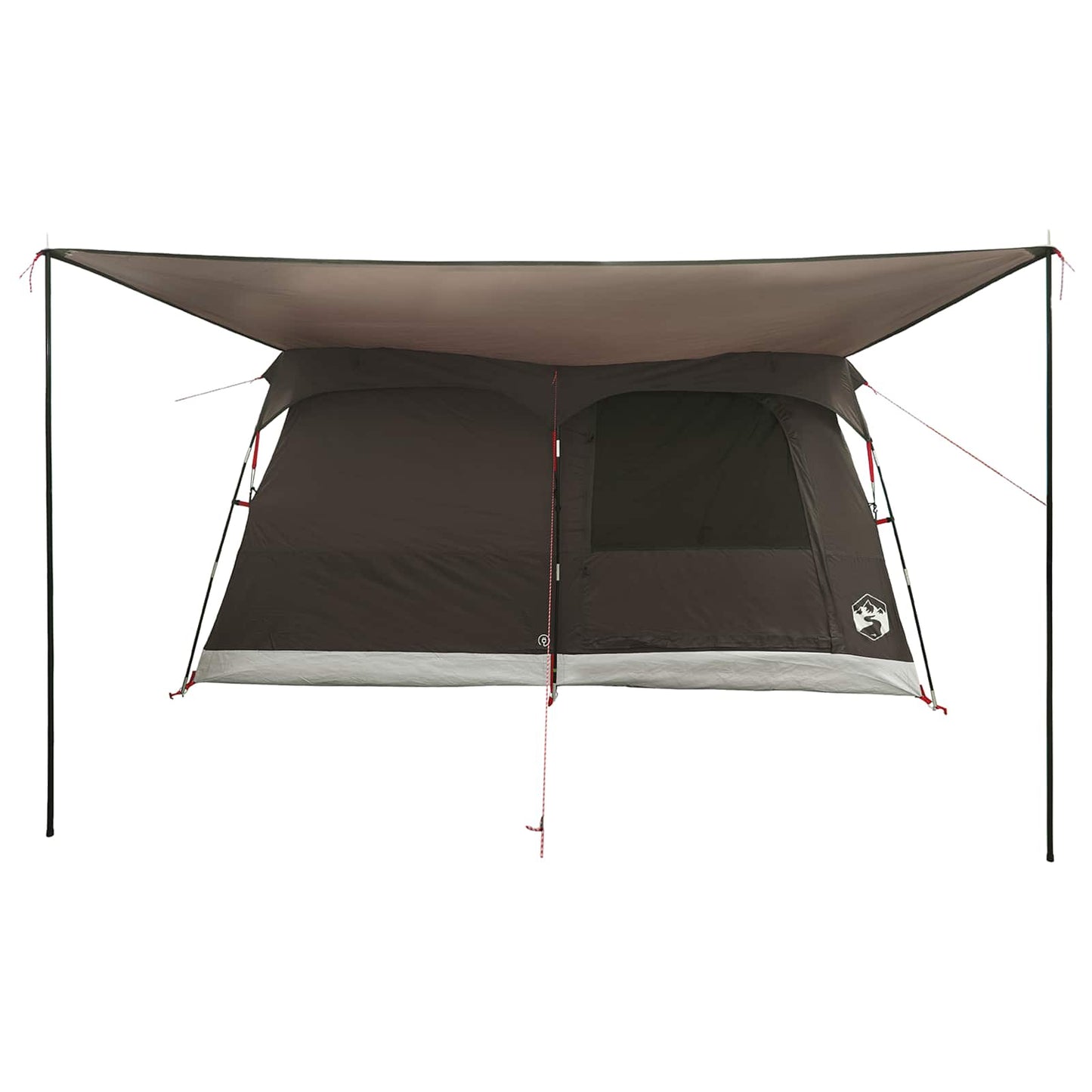 vidaXL Family Tent 6-Person Brown Grey Polyester - 320 x 210 x 180 cm