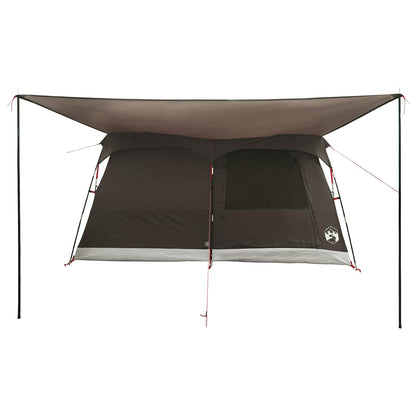 vidaXL Family Tent 6-Person Brown Grey Polyester - 320 x 210 x 180 cm