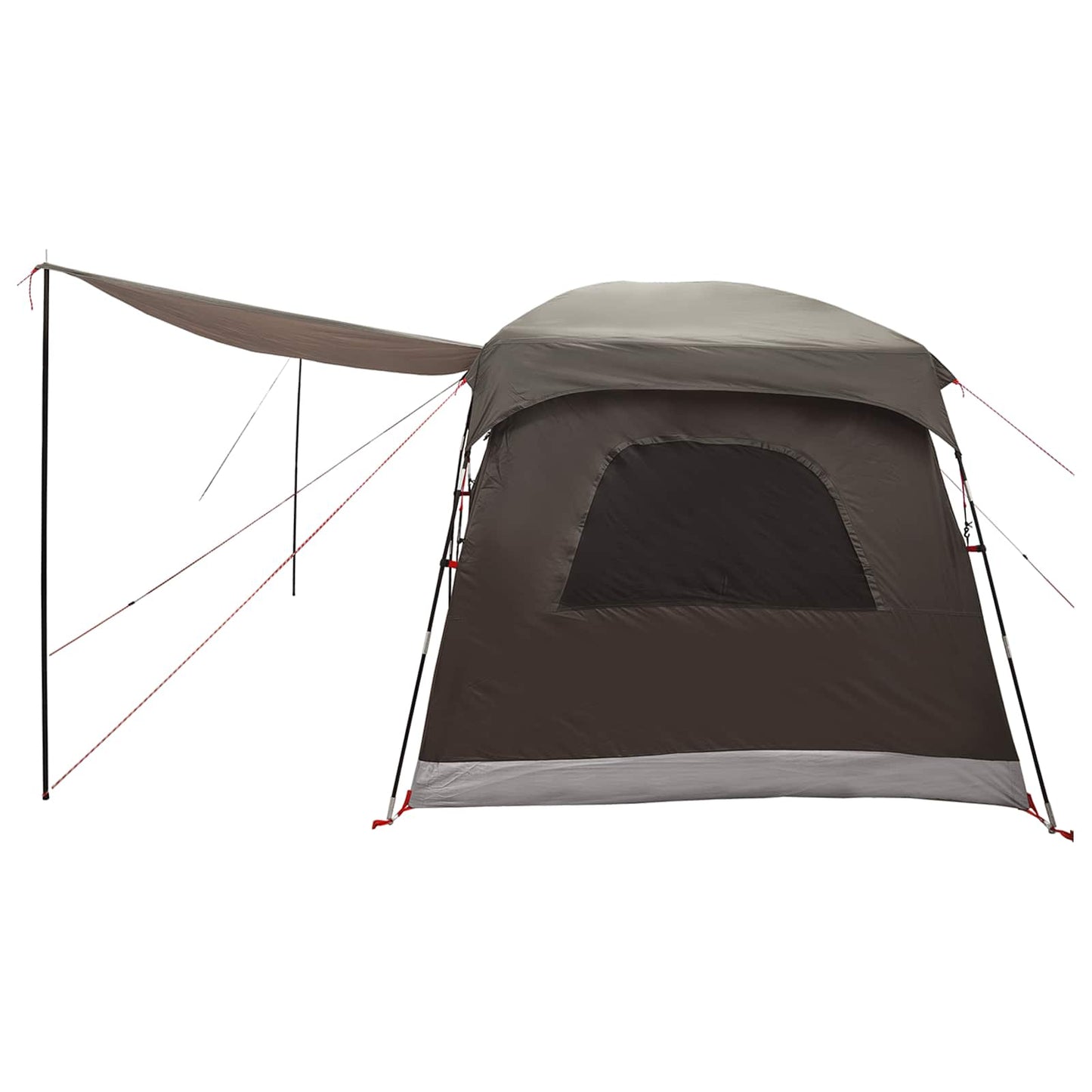 vidaXL Family Tent 6-Person Brown Grey Polyester - 320 x 210 x 180 cm