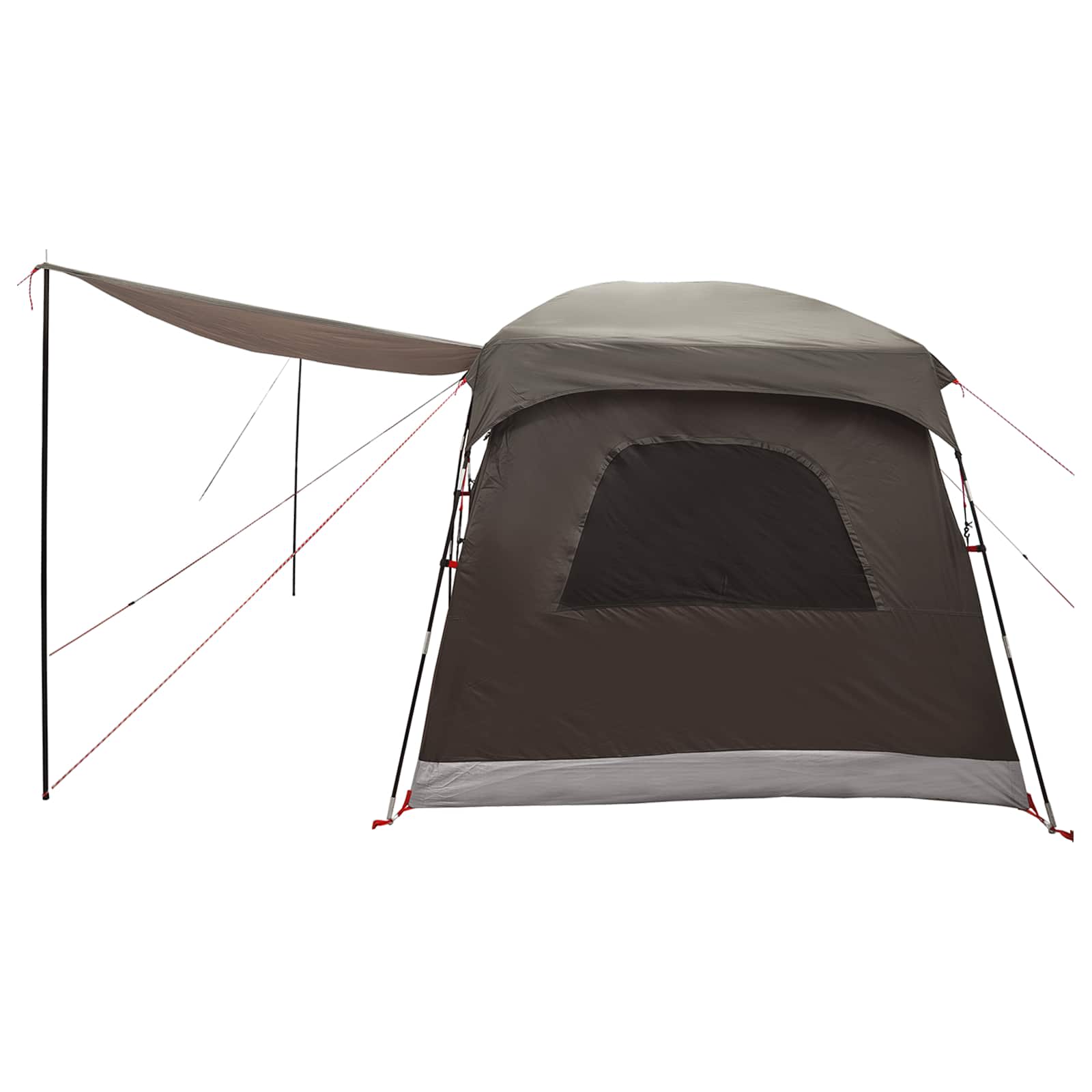 vidaXL Family Tent 6-Person Brown Grey Polyester - 320 x 210 x 180 cm