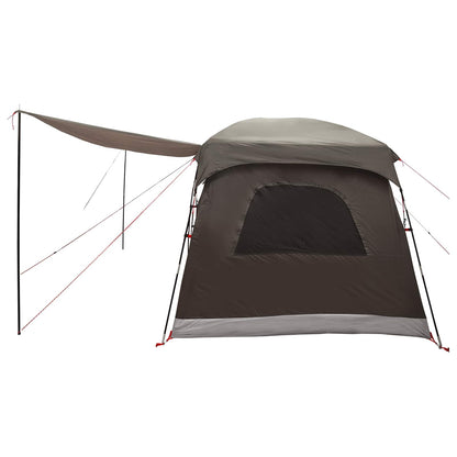 vidaXL Family Tent 6-Person Brown Grey Polyester - 320 x 210 x 180 cm