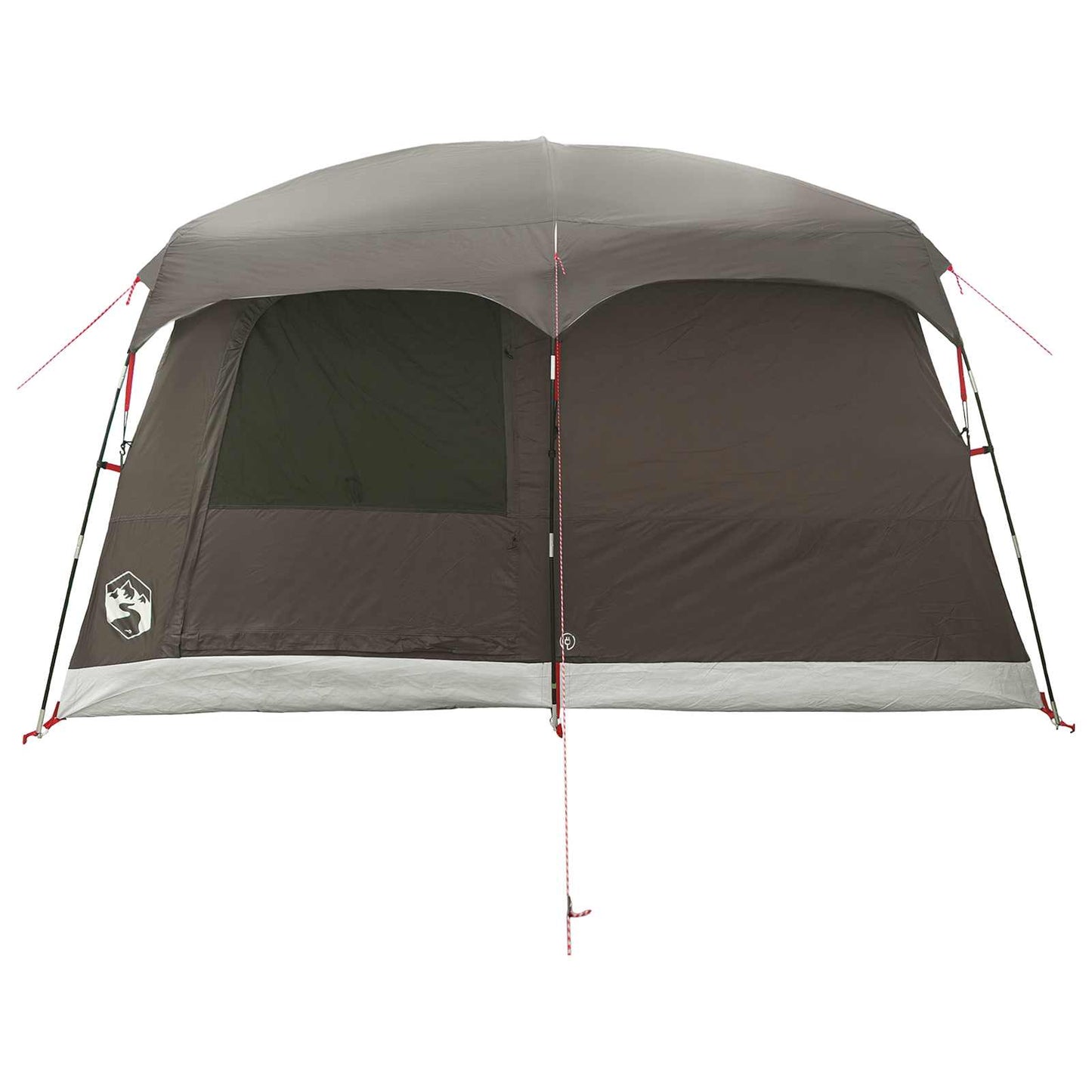vidaXL Family Tent 8-Person Brown Grey Polyester - 380 x 260 x 190 cm