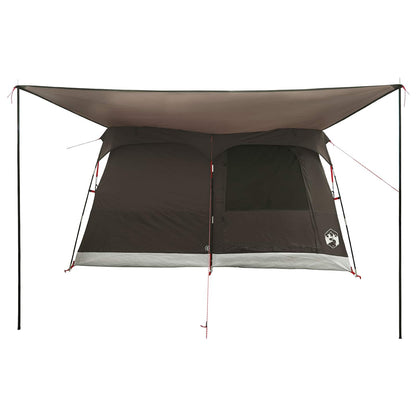 vidaXL Family Tent 8-Person Brown Grey Polyester - 380 x 260 x 190 cm